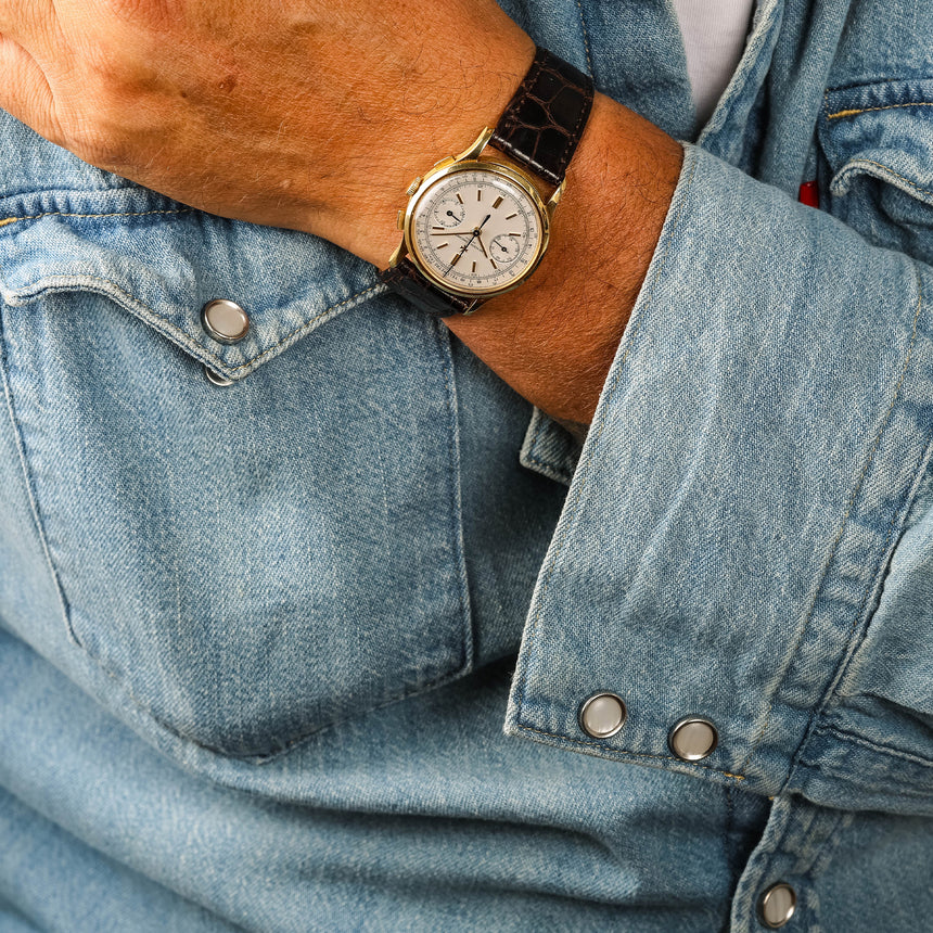 1962 Vacheron Constantin chronograph, ref 4072 : Full set & Extrait & 2024 VC Service