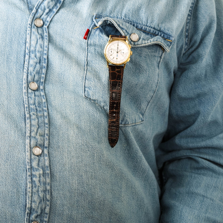 1962 Vacheron Constantin chronograph, ref 4072 : Full set & Extrait & 2024 VC Service