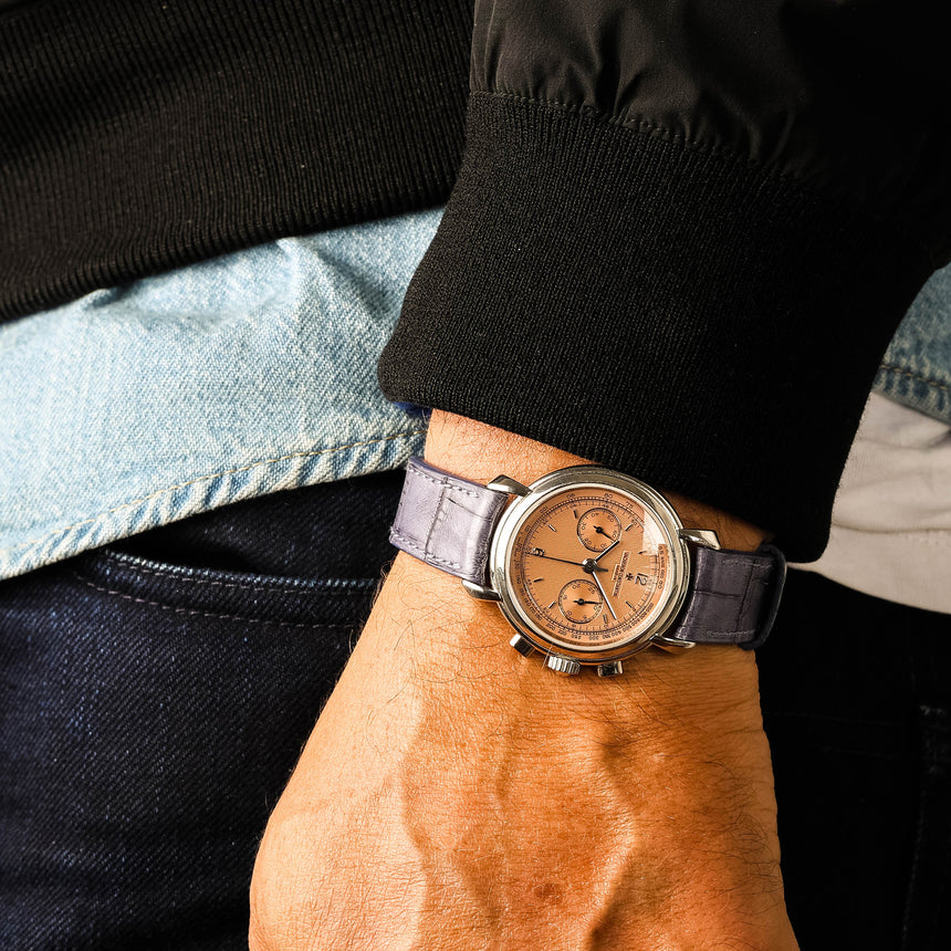 2006 Vacheron Constantin in Platinum & Salmon dial "Les Historiques" ref 47111/1 : Full Set & 2024 VC Service & Silver dial