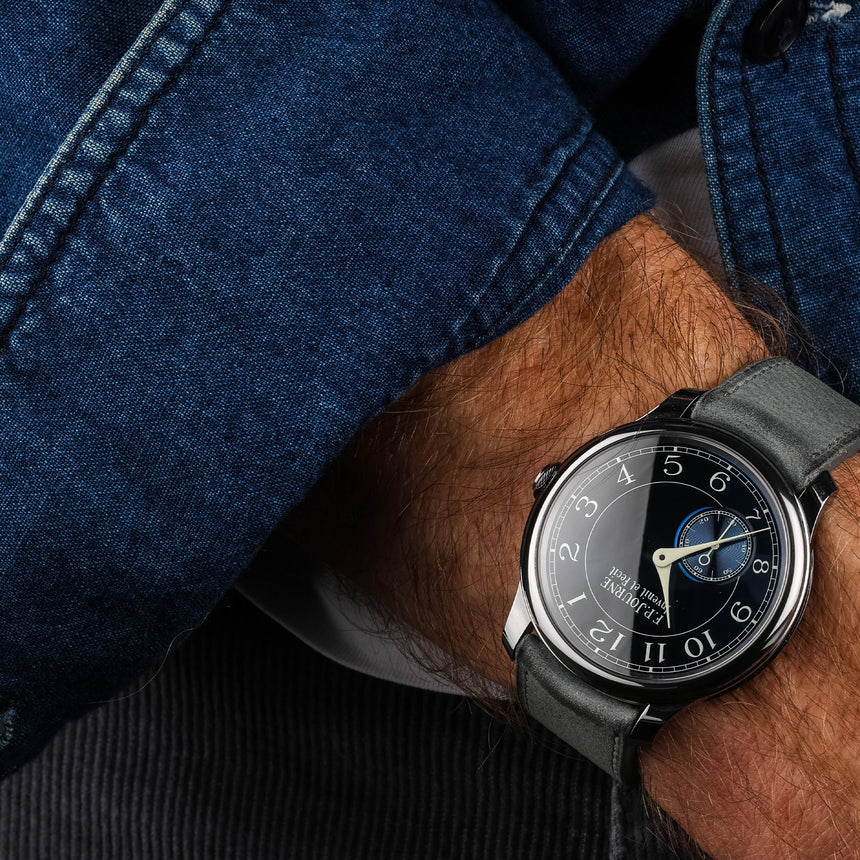 2017 François-Paul Journe Chronometre souverrain BLEU: Full set & serviced (23 FPJ)