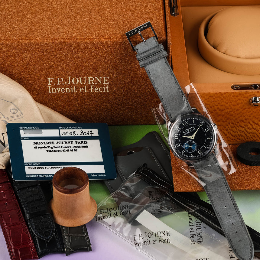 2017 François-Paul Journe Chronometre souverrain BLEU: Full set & serviced (23 FPJ)