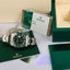 2017 Rolex submariner date, green dial & bezel, reference 116610LV called HULK: Like new & full set