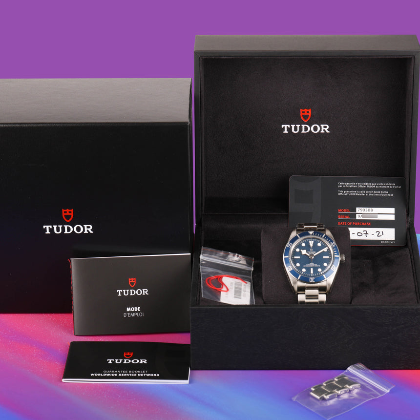 2021 Tudor Black Bay 58 "DGSI" Ref: 79030B Full Set Full Stickers & 200 Ex