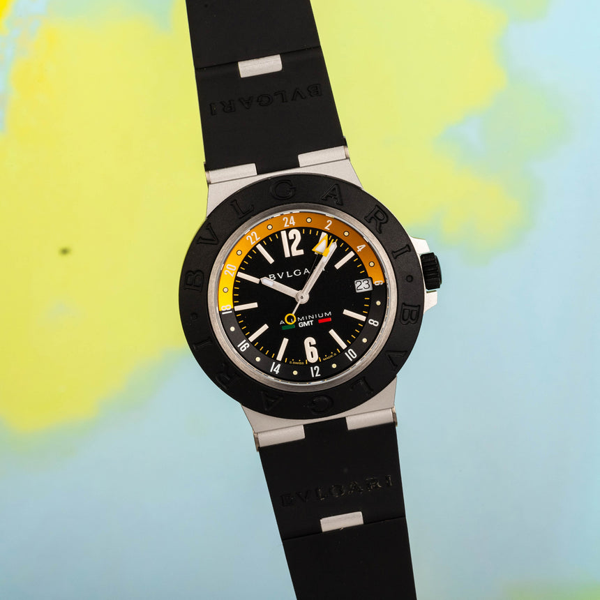 2023 Bulgari Aluminium GMT Speciale Amerigo Vespucci Ref: 103702 Limited Edition Full Set