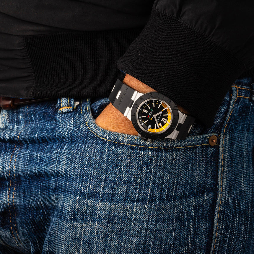 2023 Bulgari Aluminium GMT Speciale Amerigo Vespucci Ref: 103702 Limited Edition Full Set