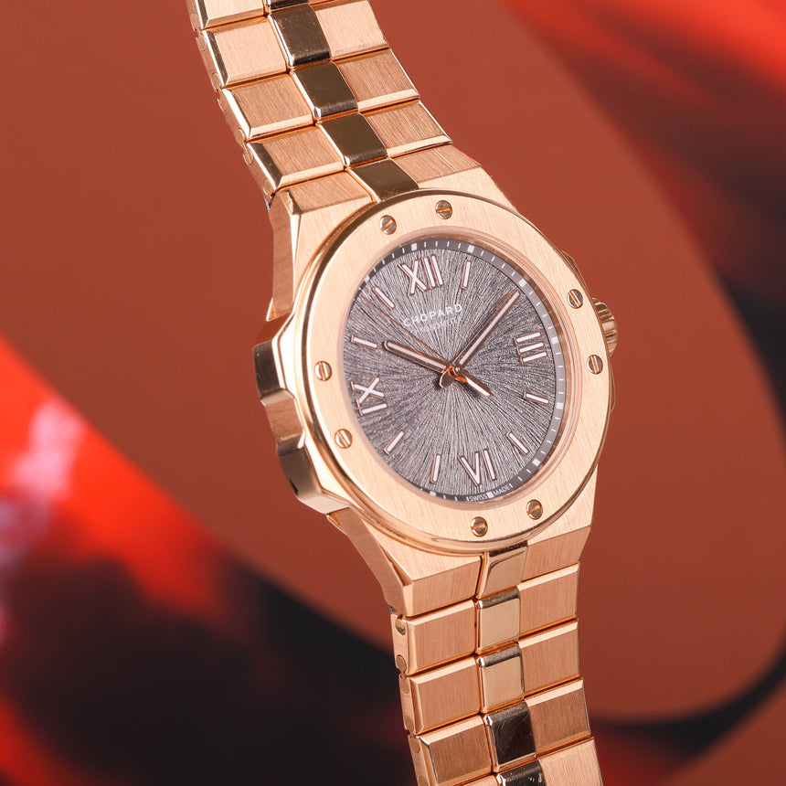 2024 Chopard Alpine Eagle 36mm Medium Size Rose Gold ref: 295370-5001 Full setTop