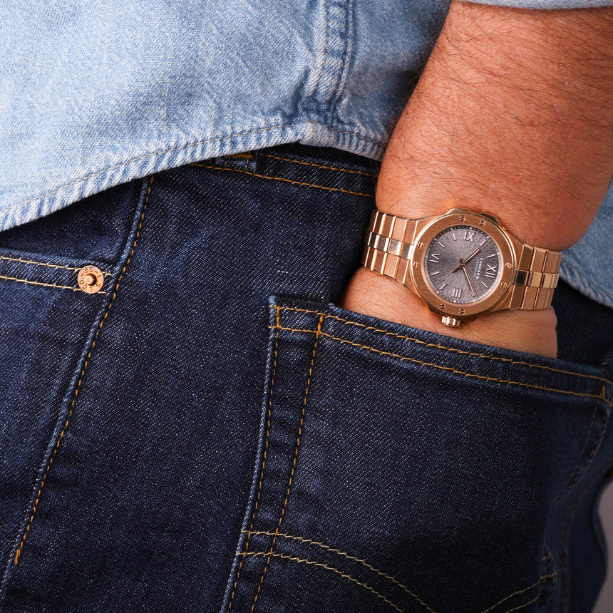 2024 Chopard Alpine Eagle 36mm Medium Size Rose Gold ref: 295370-5001 Full setTop