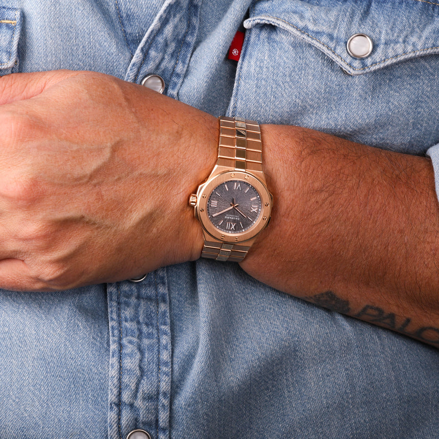 2024 Chopard Alpine Eagle 36mm Medium Size Rose Gold ref: 295370-5001 Full setTop