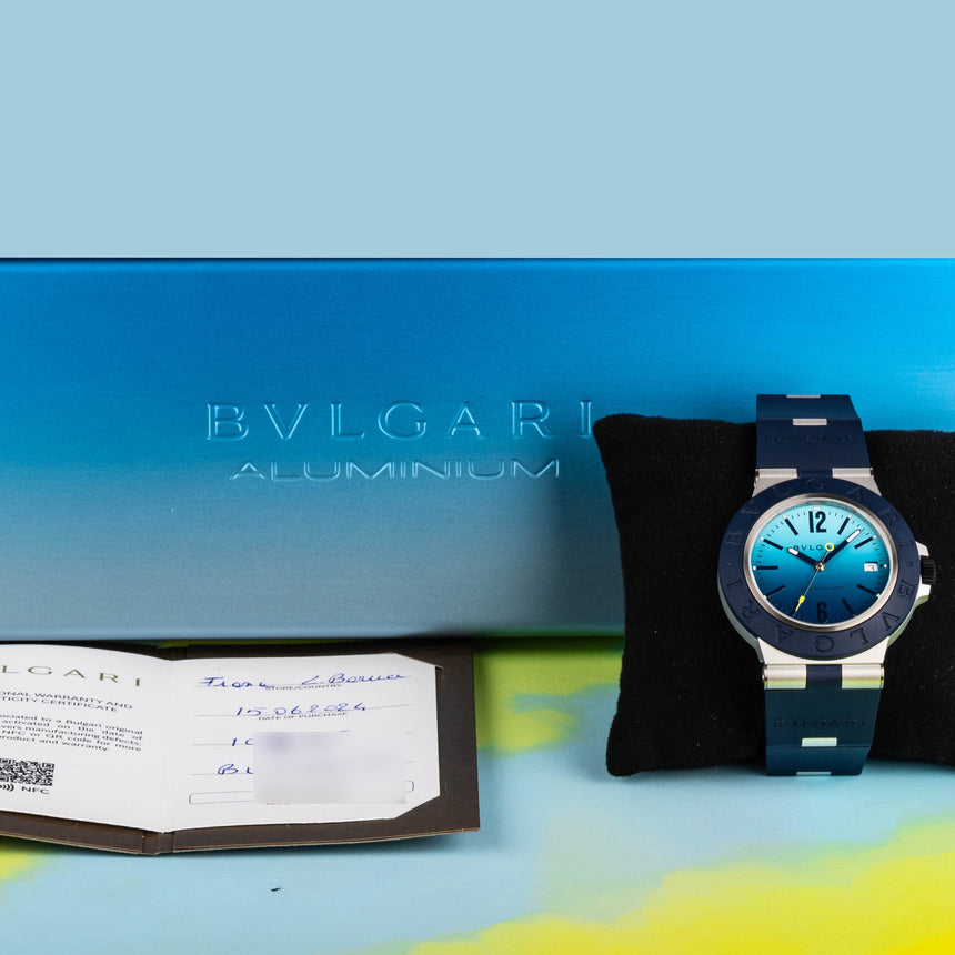 2024 Bulgari Aluminium Capri Ref: 103815 Limited Edition Full Set New