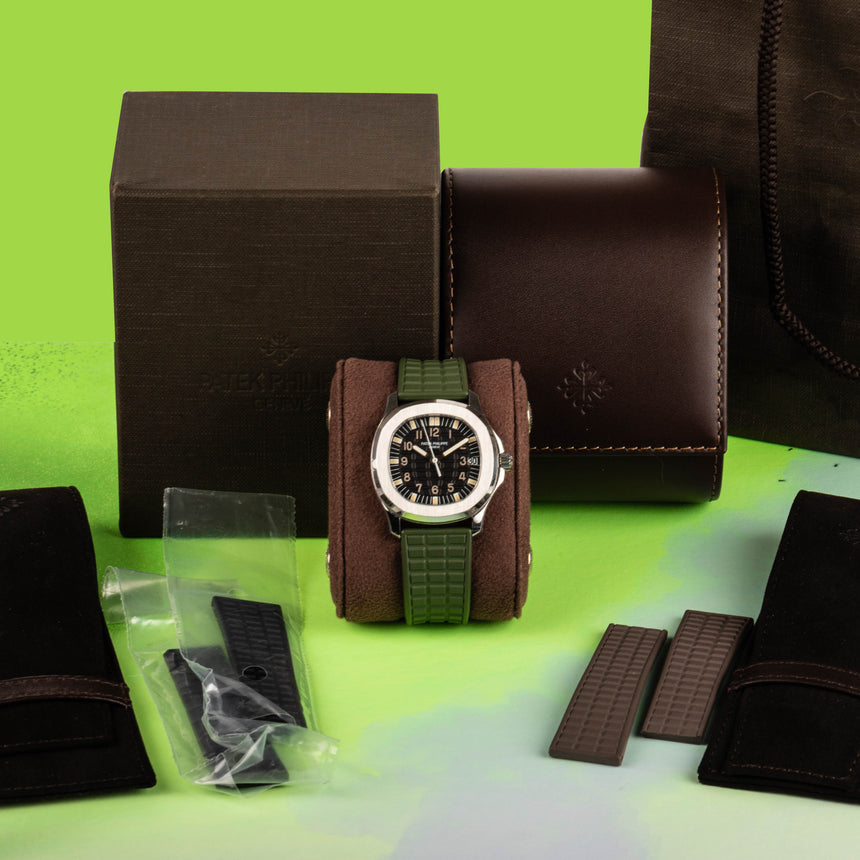 1998 PP&Co Aquanaut ref 5066/1A-001 BEAUTY : Watch, 3 straps & Travel box