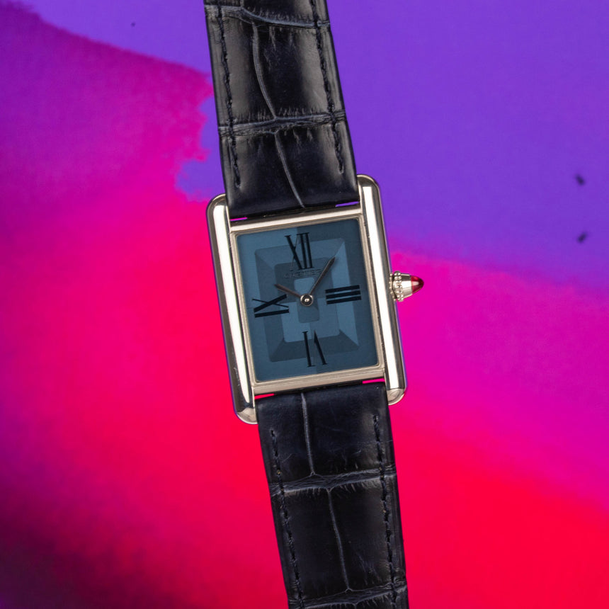 2023 Cartier Tank Louis Cartier Platinum Ref: WGTA0121 Full Set, 170 Ex. Rare !