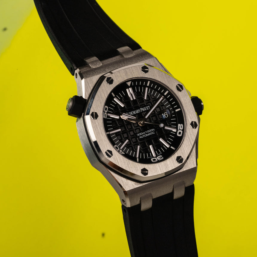 2012 Audemars Piguet RO Offshore ref 15703st : FULL SET & 2021 AP Service !!