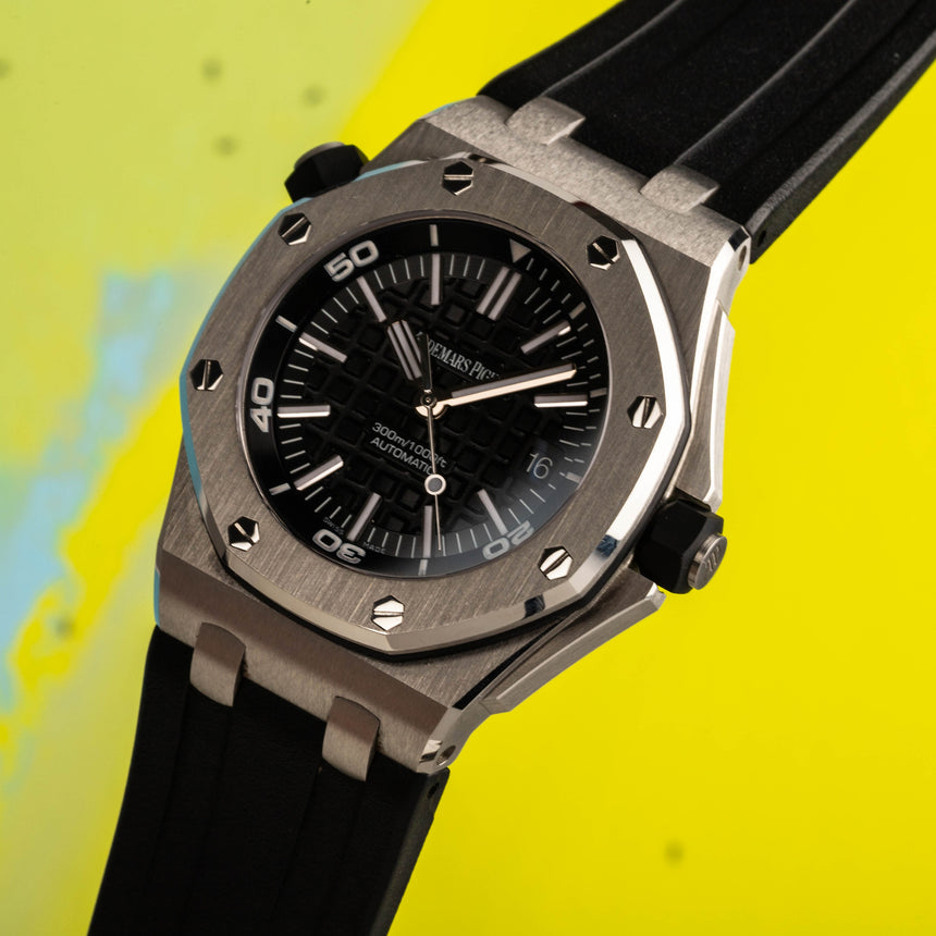 2012 Audemars Piguet RO Offshore ref 15703st : FULL SET & 2021 AP Service !!