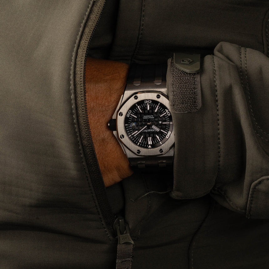 2012 Audemars Piguet RO Offshore ref 15703st : FULL SET & 2021 AP Service !!