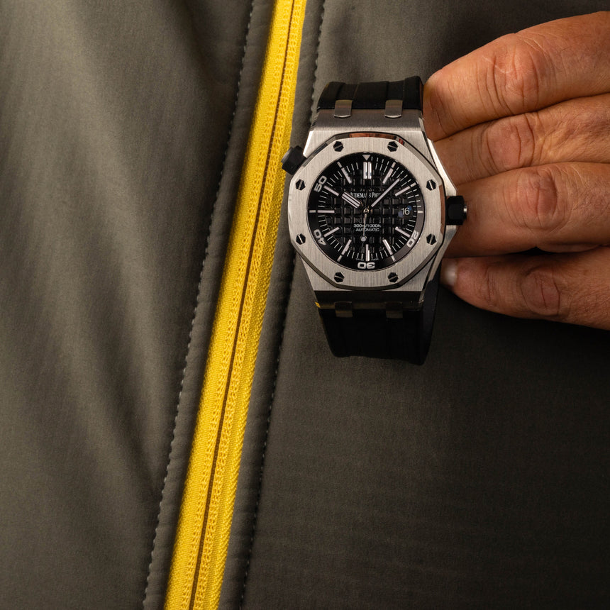 2012 Audemars Piguet RO Offshore ref 15703st : FULL SET & 2021 AP Service !!