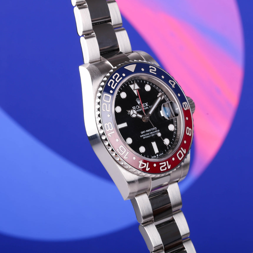 2021 Rolex GMT Master "Pepsi" ref 126710BLRO: Top conditions & FULL SET