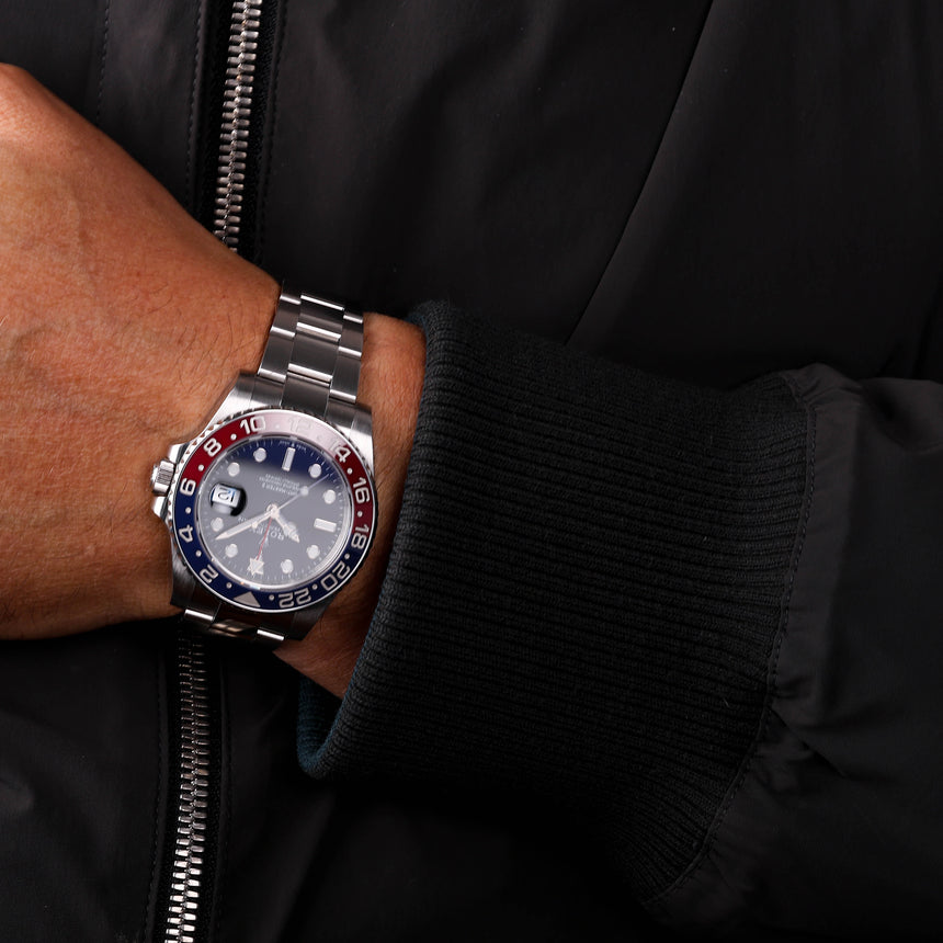 2021 Rolex GMT Master "Pepsi" ref 126710BLRO: Top conditions & FULL SET