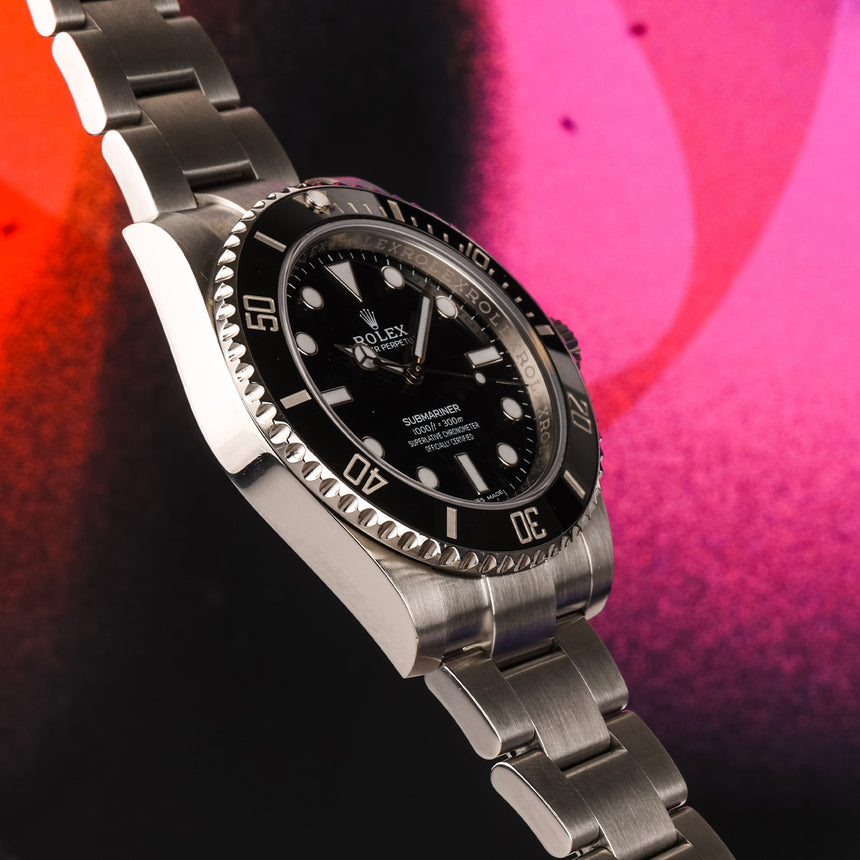2019 Rolex Submariner No Date ref. 114060: Full Set & Stickers – Superb Condition