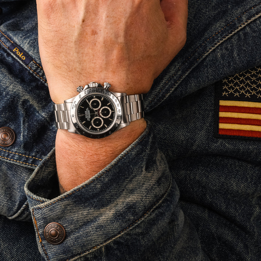 1989 Rolex Daytona “Zenith” ref. 16520: Rare 4-Liner & MK II 225 Bezel – Full Set