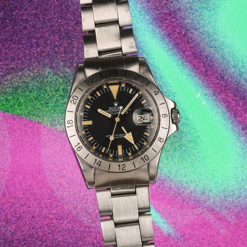 1974 Rolex Explorer II “Freccione” ref. 1655 MK II “Albino” – Full Set