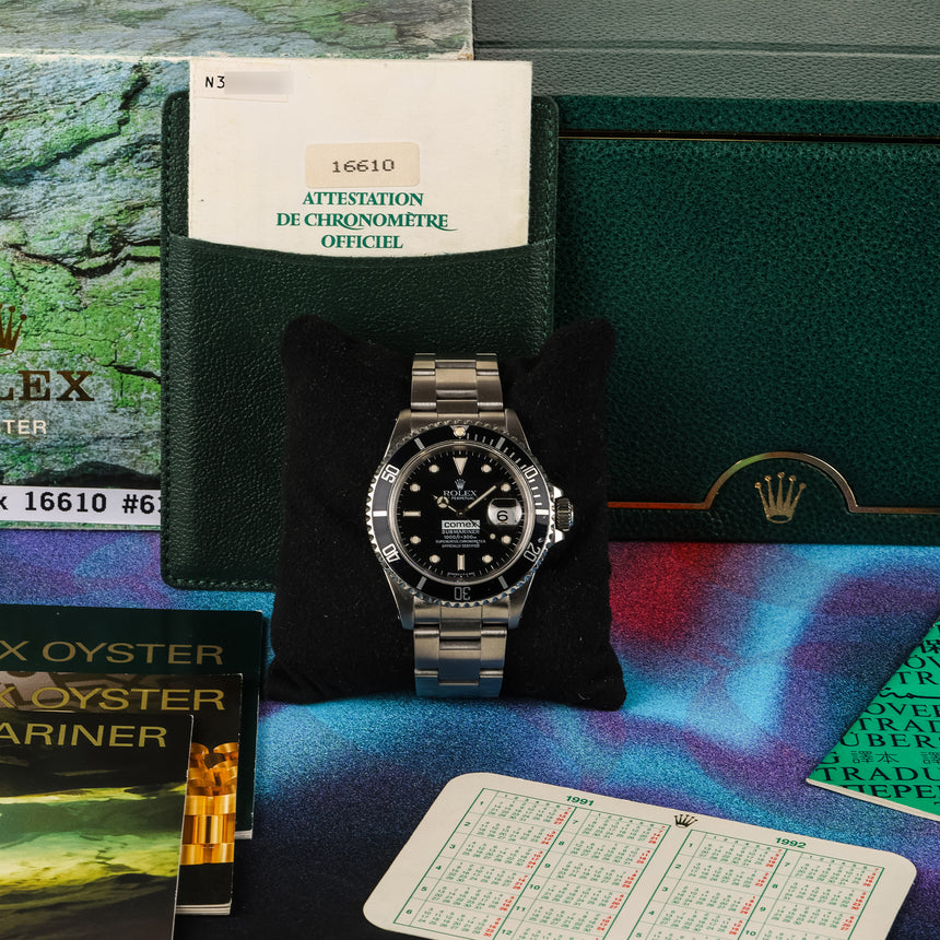 1991 Rolex Submariner COMEX ref. 16610: Rare Full Set