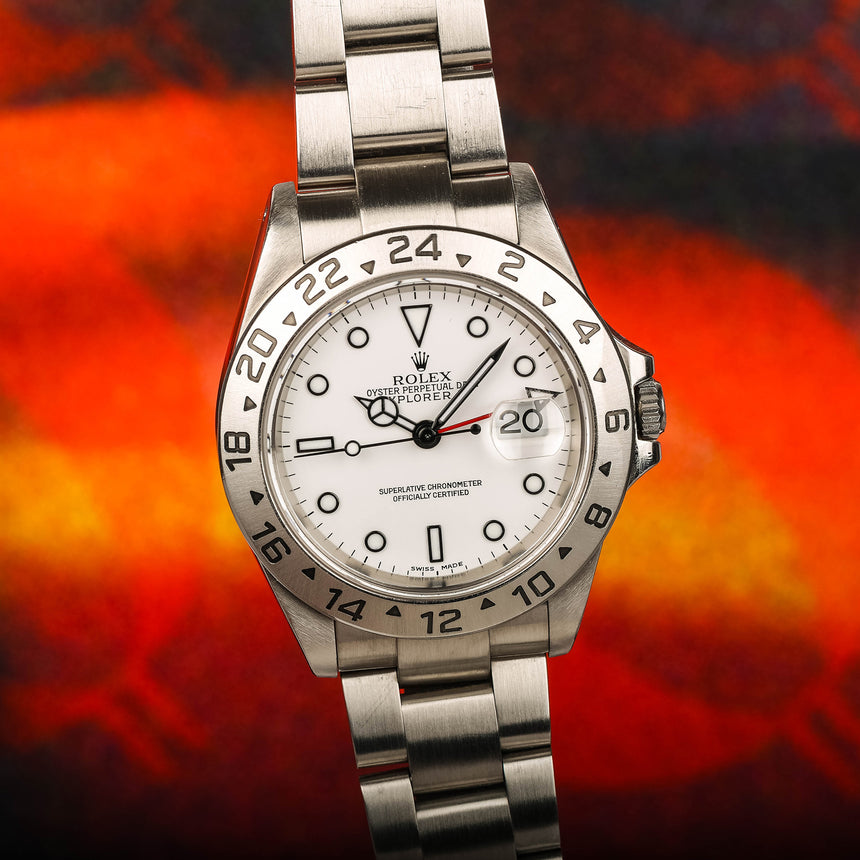 2002 Rolex Explorer II ref: 16570 with Box & Papers