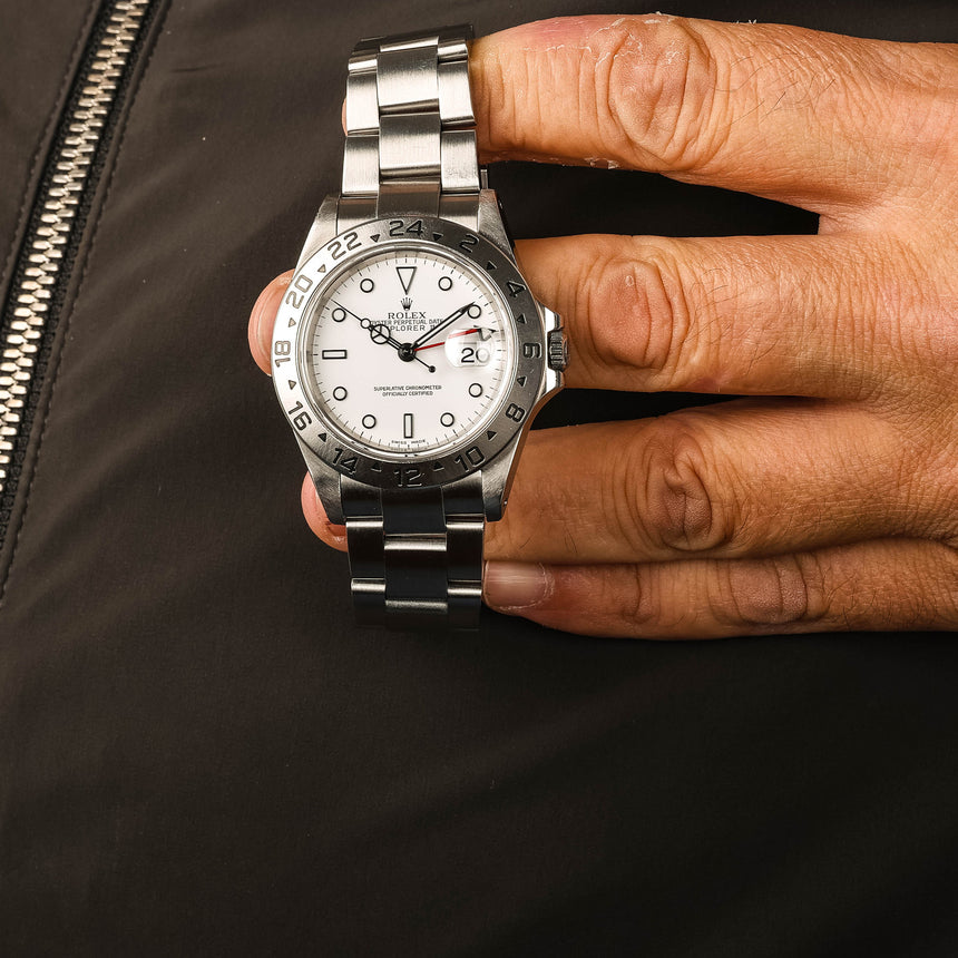 2002 Rolex Explorer II ref: 16570 with Box & Papers