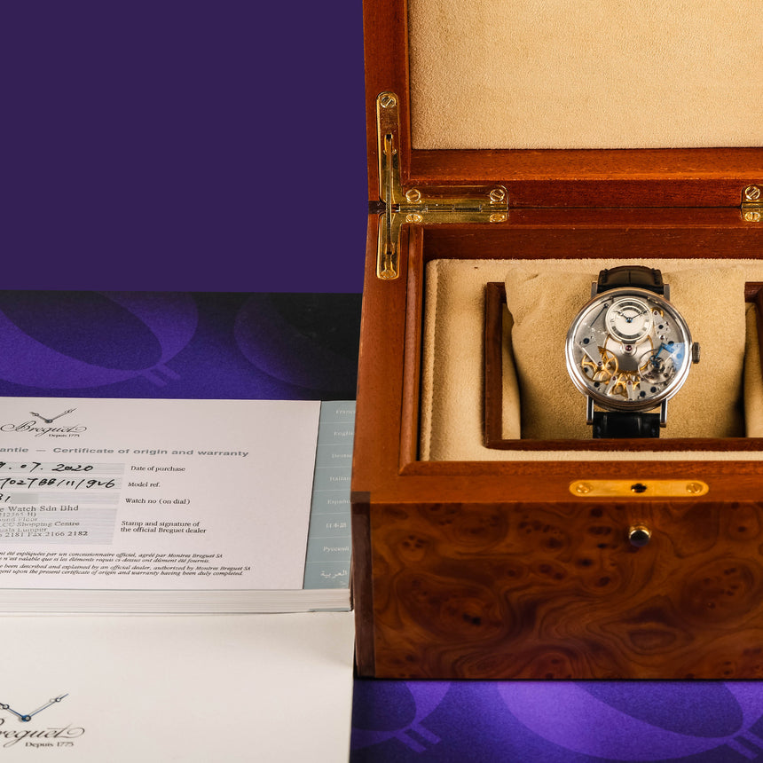 2020 Breguet Tradition in white gold Ref: 7027BB/11/9V6 FULL SET