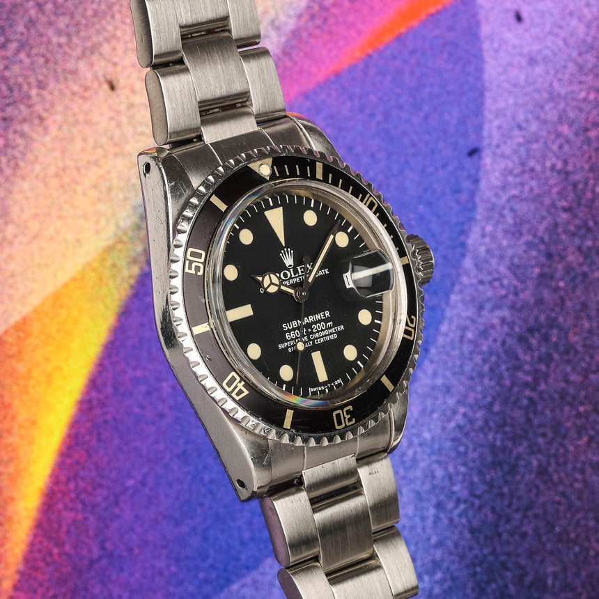 1977 (circa) Rolex Submariner date, reference 1680: cool one!