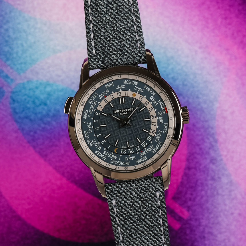 2024 PP Jeans World Time Date Complications in White Gold Ref: 5330/G Full Set Like New