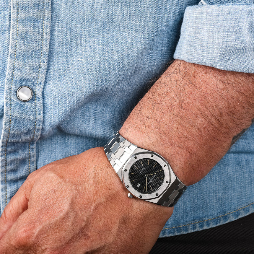 1986 (circa) Audemars Piguet Royal Oak mid-size, quite rare version, reference 14486st: PERFECT and FULLY SERVICED