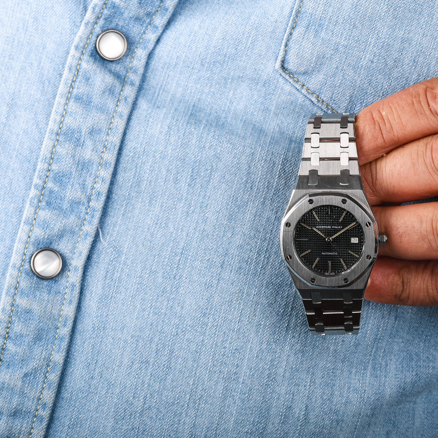 1986 (circa) Audemars Piguet Royal Oak mid-size, quite rare version, reference 14486st: PERFECT and FULLY SERVICED