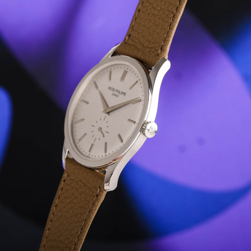 2005 PP&Co white gold Calatrava ref: 5196G FULL SET