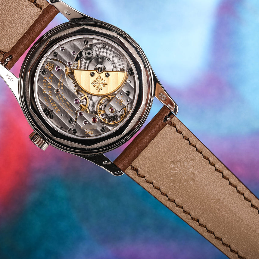 2011 Patek Philippe Calatrava White Gold ref 6000G-001: FULL SET Rare grey dial: