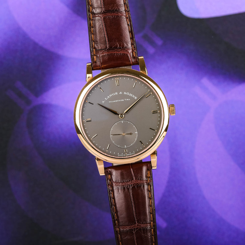 2010 (Circa) A.Lange & Söhne Rose Gold Grey dial Grand Saxonia ref: 307.033: TOP CONDITIONS & Watch Only