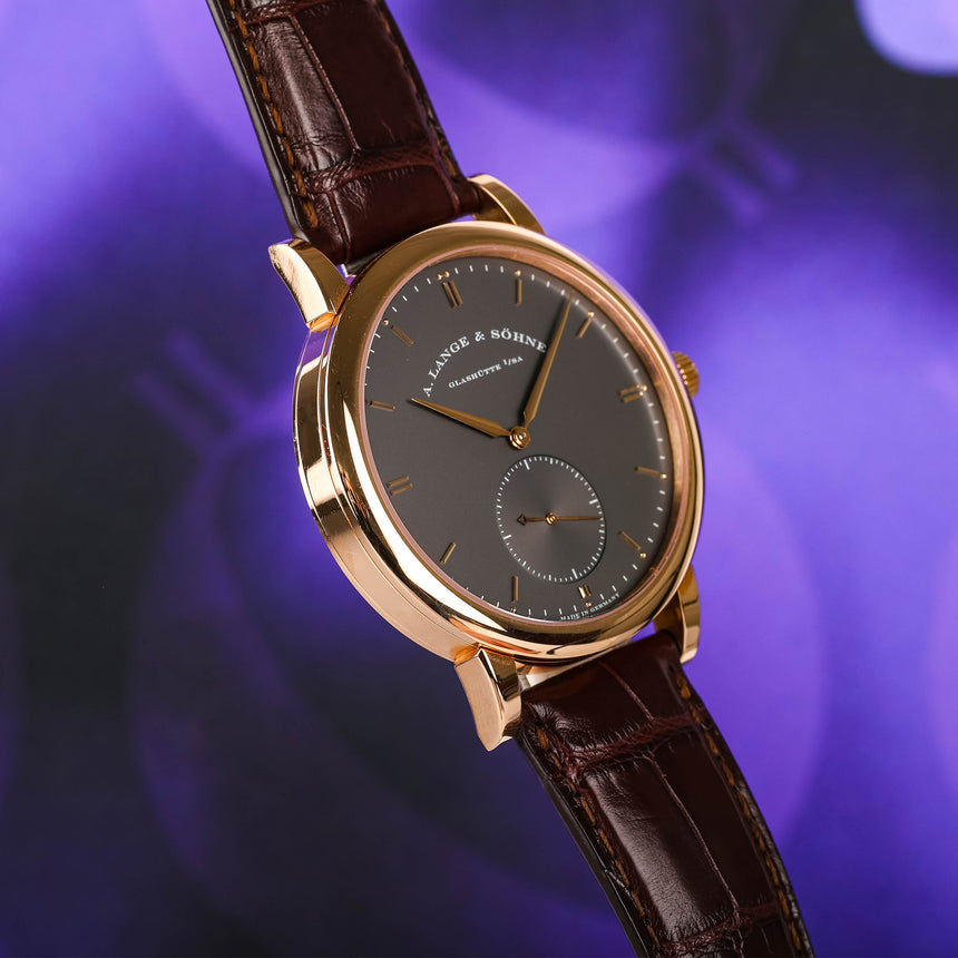 2010 (Circa) A.Lange & Söhne Rose Gold Grey dial Grand Saxonia ref: 307.033: TOP CONDITIONS & Watch Only