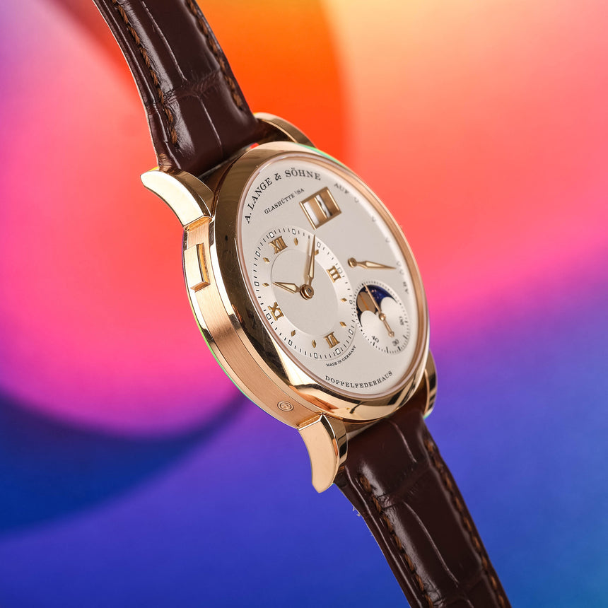 2025 L&S Lange 1 Moonphase Rose Gold Ref: 192.032 Full Set Super nice