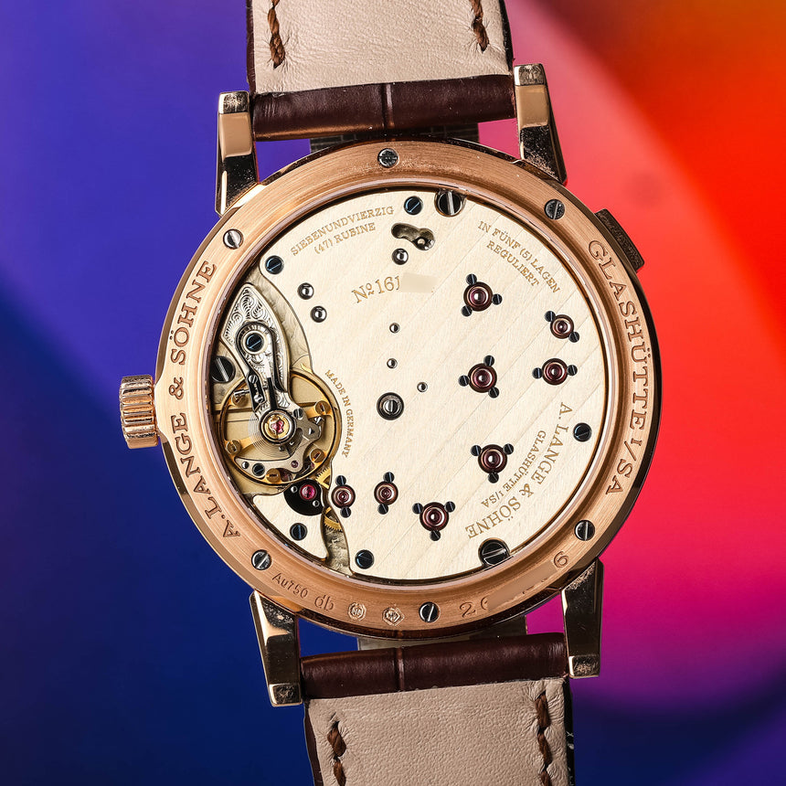 2025 L&S Lange 1 Moonphase Rose Gold Ref: 192.032 Full Set Super nice