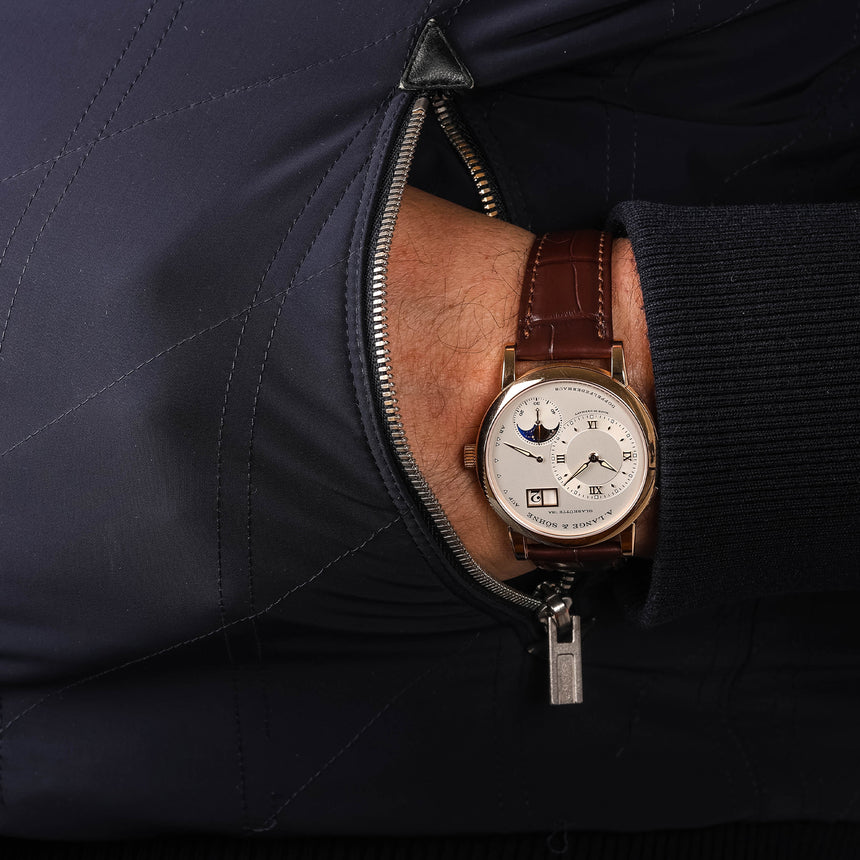 2025 L&S Lange 1 Moonphase Rose Gold Ref: 192.032 Full Set Super nice