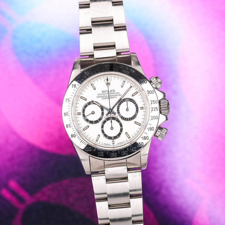 1989 Rolex Daytona Zenith ref 16520: 4 lines MK2 Bezel Ultra Rare WOW ! Beautiful