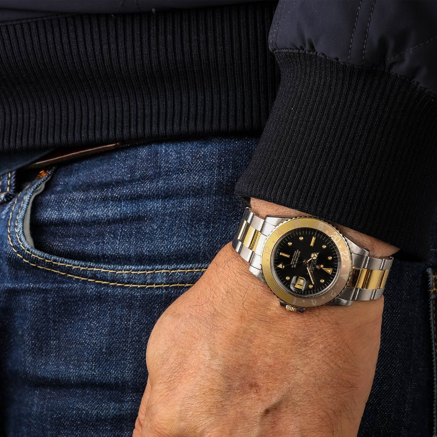 1977 Rolex GMT Master steel and gold NIPPLE DIAL on Oyster! ref: 1675/3 Dirty Harry !