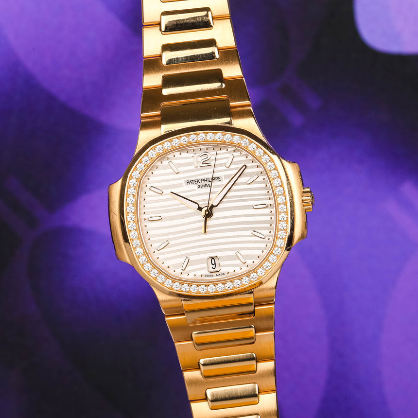 2023 PP&Co Nautilus in Rose Gold ref: 7118/1200R-001 white dial & Diamonds Full Set Mint !