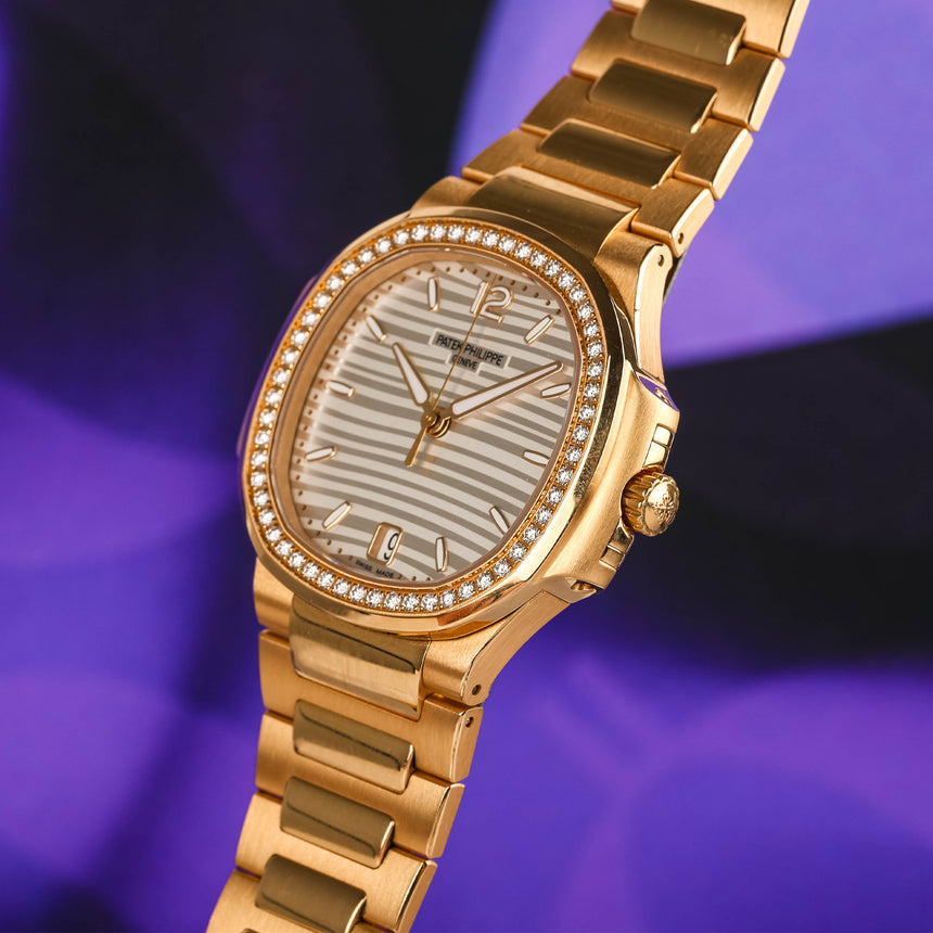 2023 PP&Co Nautilus in Rose Gold ref: 7118/1200R-001 white dial & Diamonds Full Set Mint !