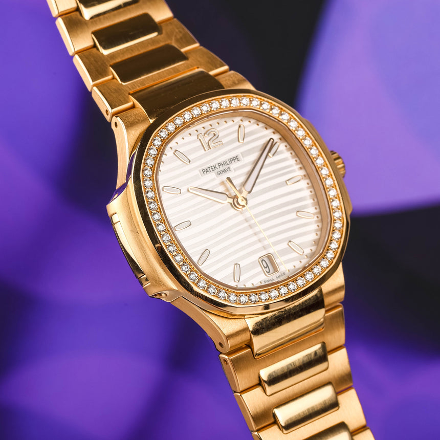 2023 PP&Co Nautilus in Rose Gold ref: 7118/1200R-001 white dial & Diamonds Full Set Mint !
