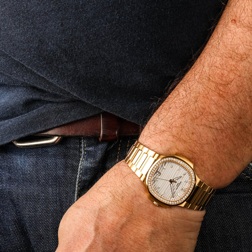 2023 PP&Co Nautilus in Rose Gold ref: 7118/1200R-001 white dial & Diamonds Full Set Mint !