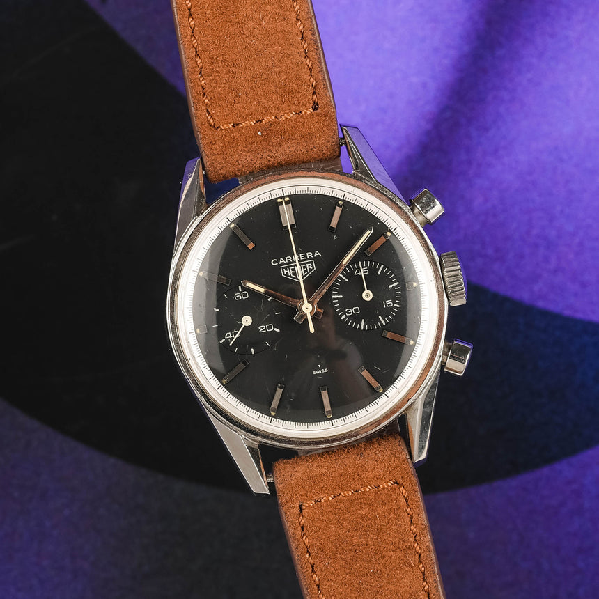 1965 (Circa) Heuer Carrera 45 36mm Ref: 3647N Beautiful
