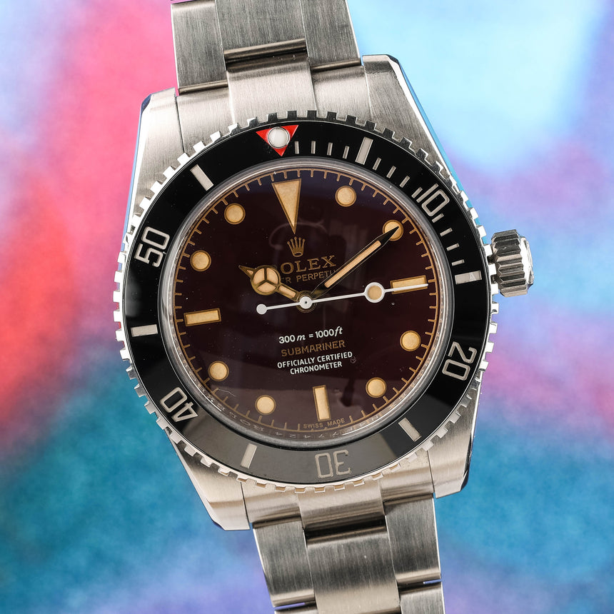2019 Artisans de Geneve limited Submariner, tribute to 6536, brown dial: minty & full set