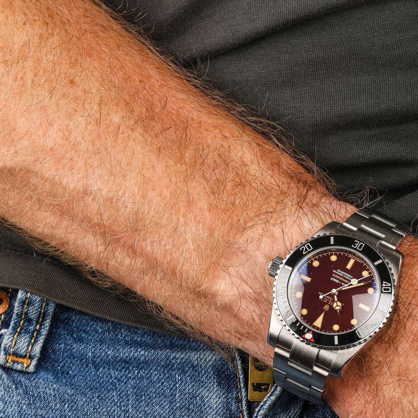2019 Artisans de Geneve limited Submariner, tribute to 6536, brown dial: minty & full set