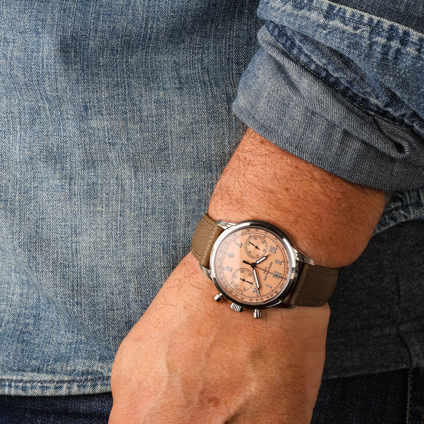 2022 Patek Philippe Complications Chronograph in White Gold Salmon Dial Ref: 5172G-010 Full set & Full Patek Service