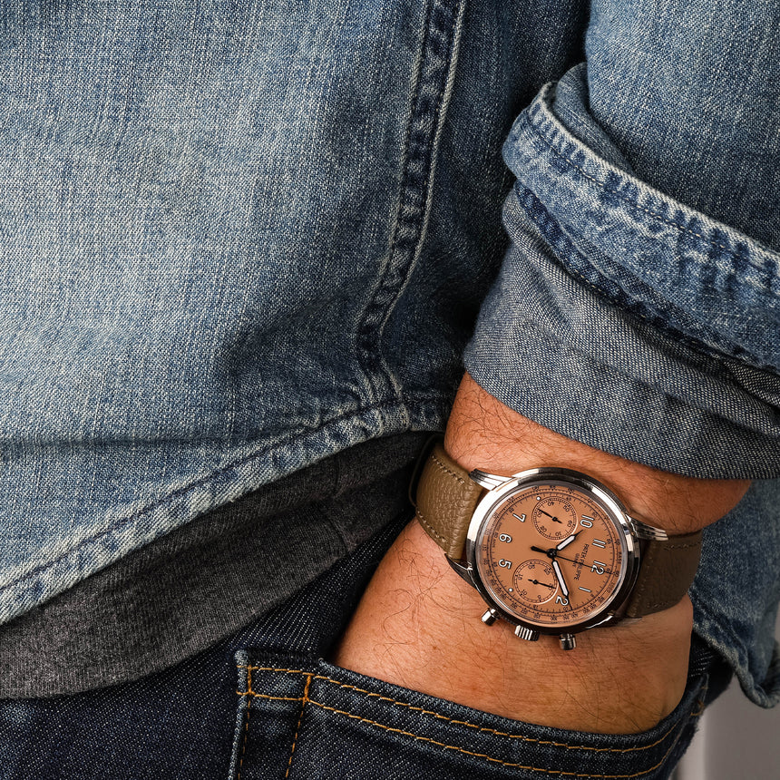 2022 Patek Philippe Complications Chronograph in White Gold Salmon Dial Ref: 5172G-010 Full set & Full Patek Service